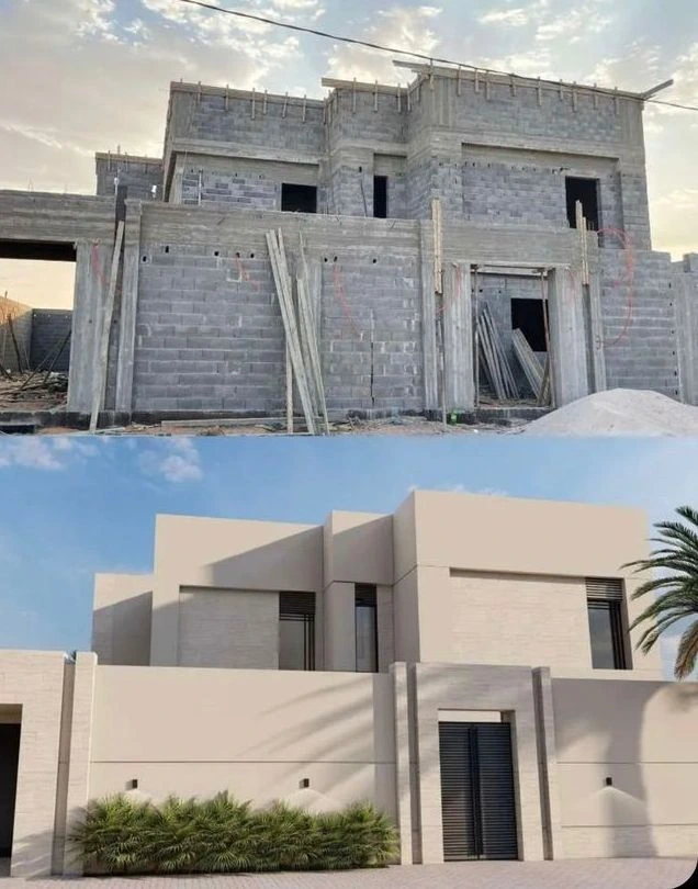 فيلا حديثة بتصميم فاخر في مكة بعد اكتمال البناء