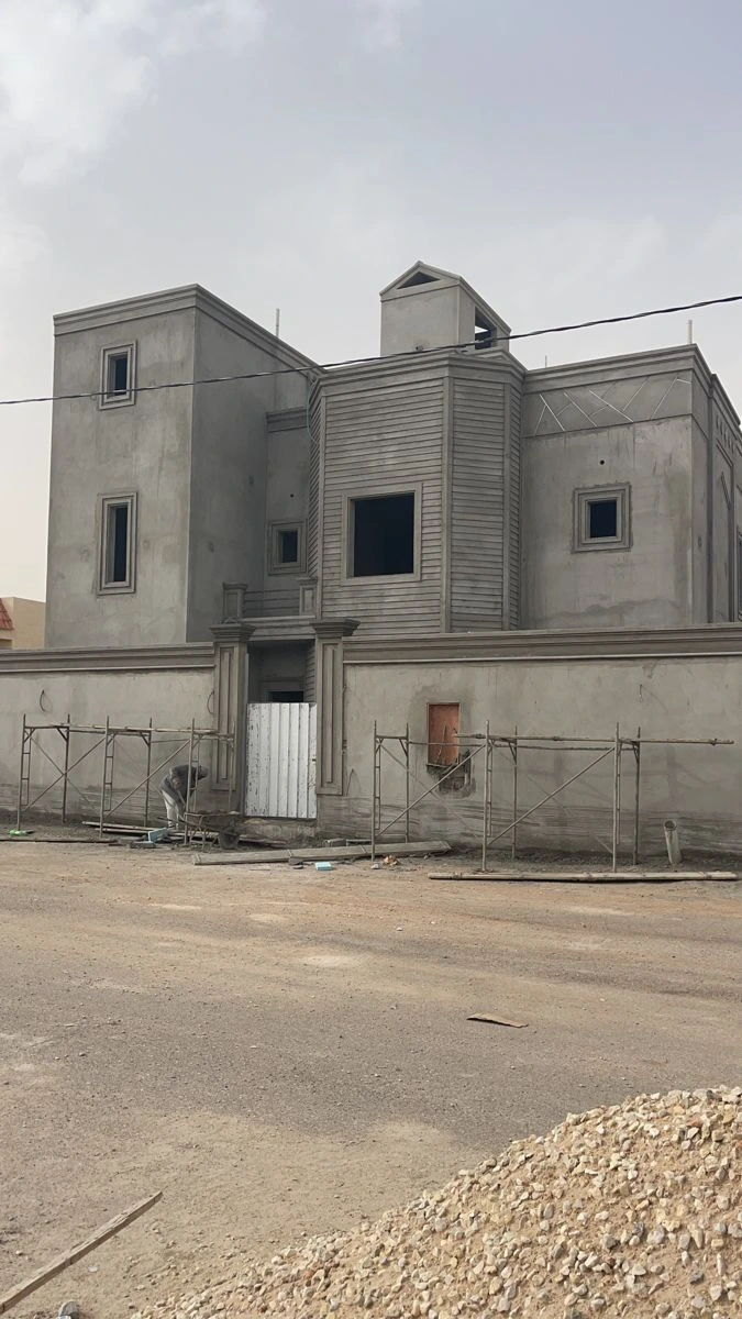بناء فيلا حديثة في أحد أحياء مكة