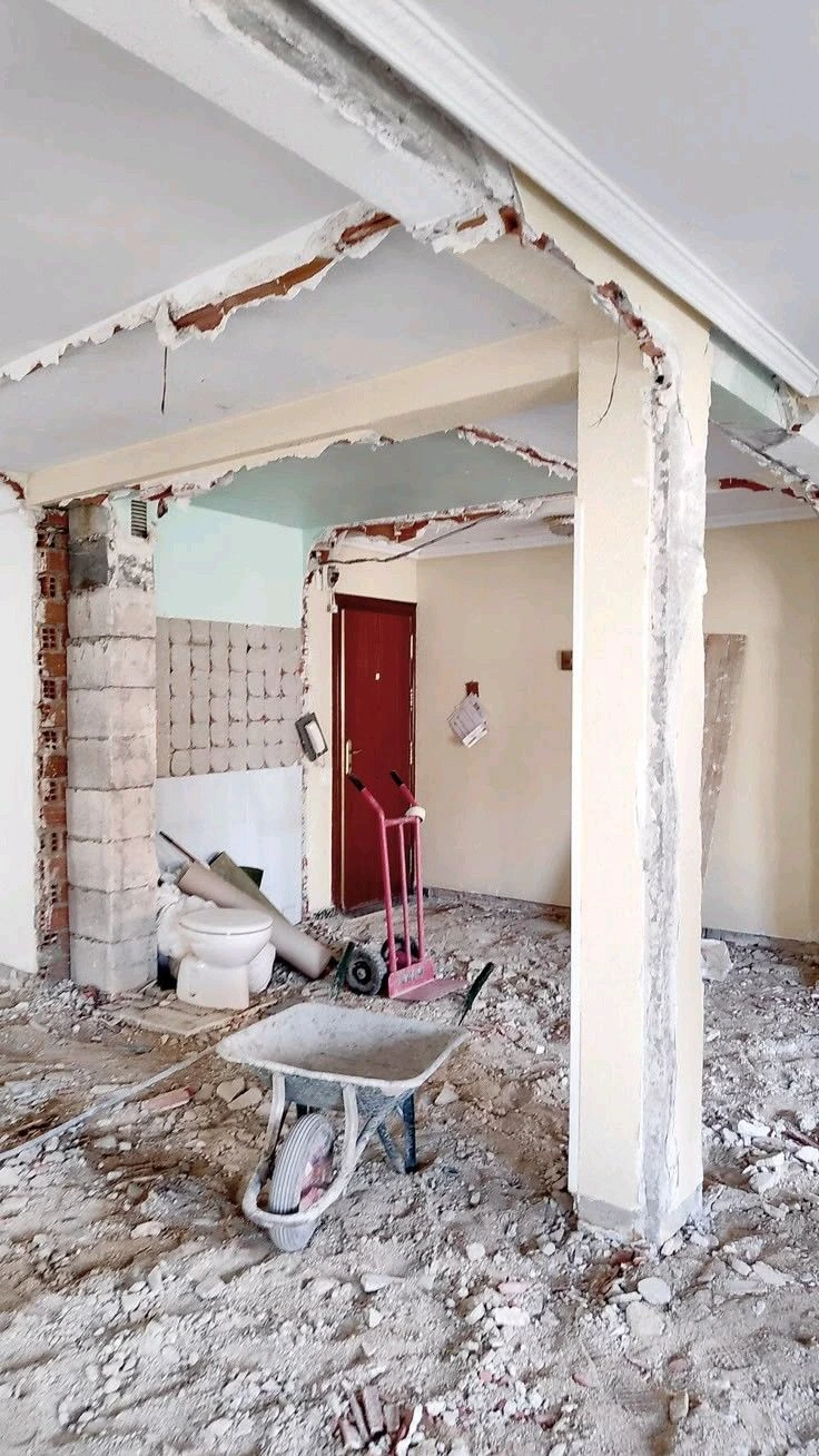 أعمال إصلاح الجدران الداخلية